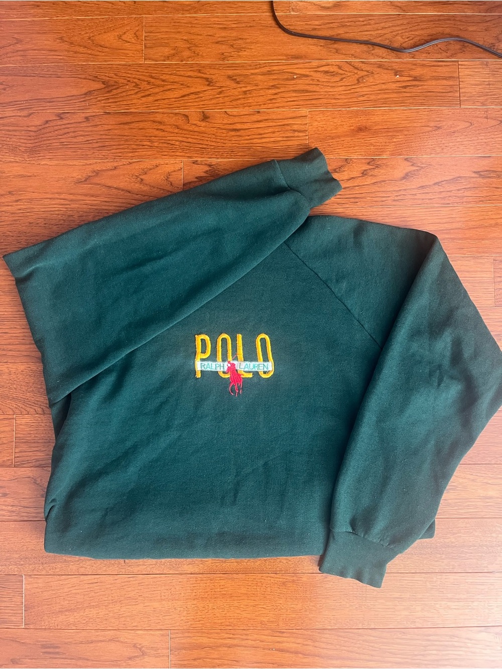Polo by Ralph Lauren Dark Green Embroidered Logo Crewneck